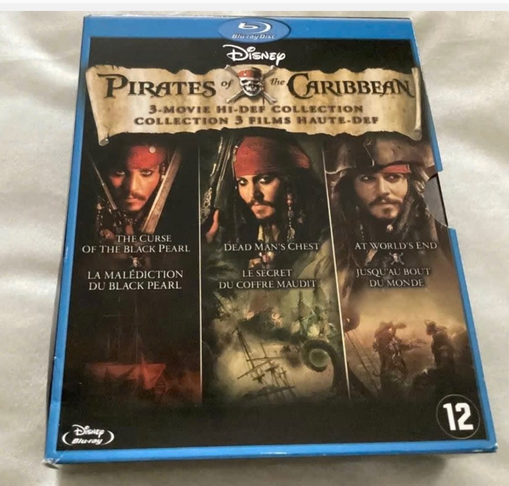 Pirates Of The Caribbean 1 tot en met 3, Cd's en Dvd's, Blu-ray, Boxset, Ophalen of Verzenden