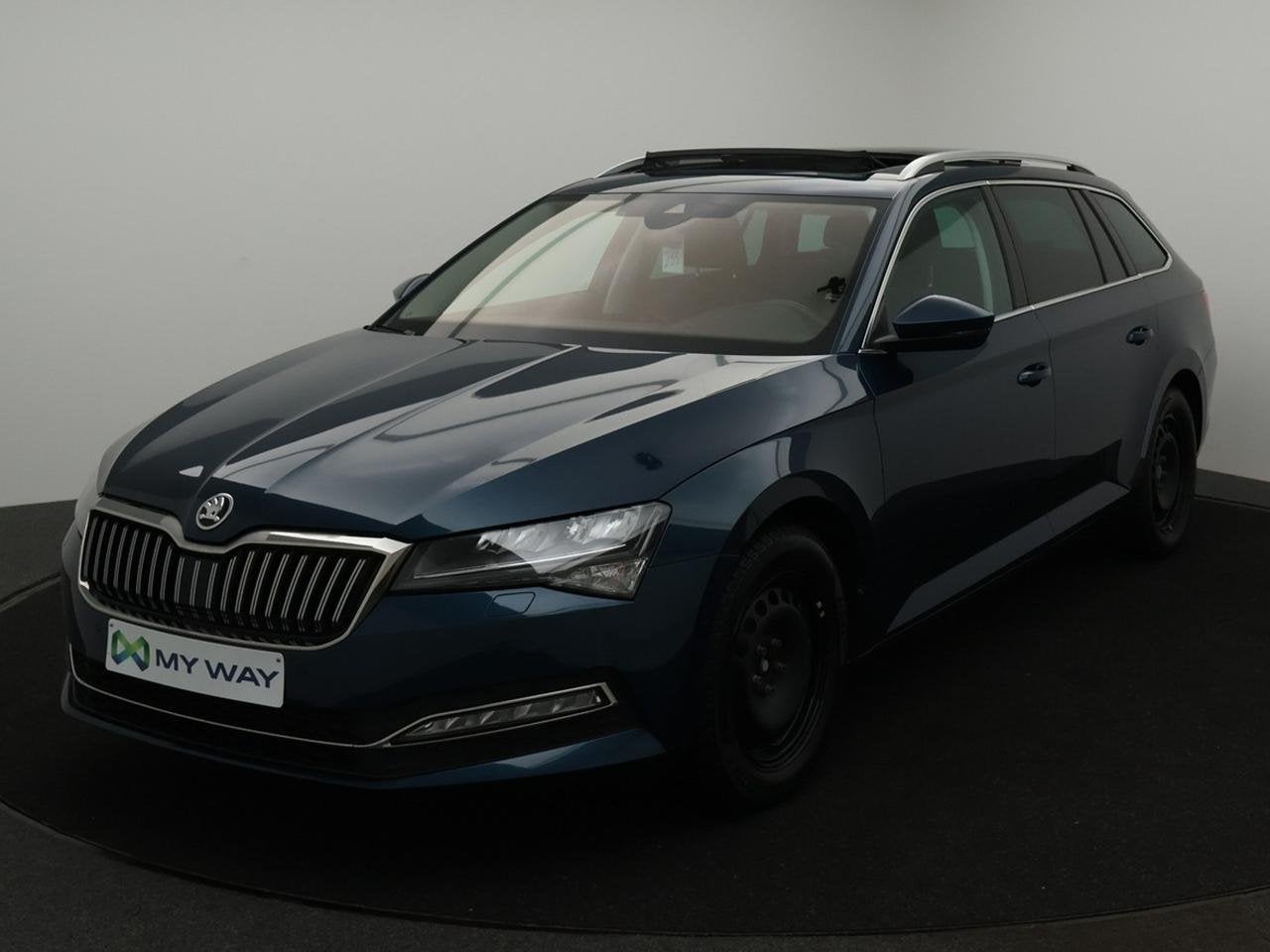 Skoda Superb Combi 1.5 TSI ACT Clever+ DSG 150PK *ZETELVERWA, Automaat, Blauw, 152 g/km, Superb