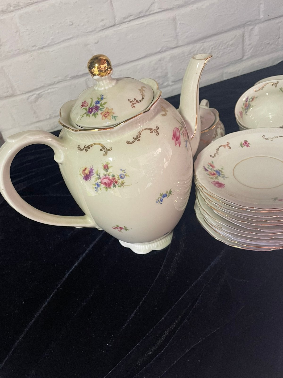 Vintage servies, Ophalen