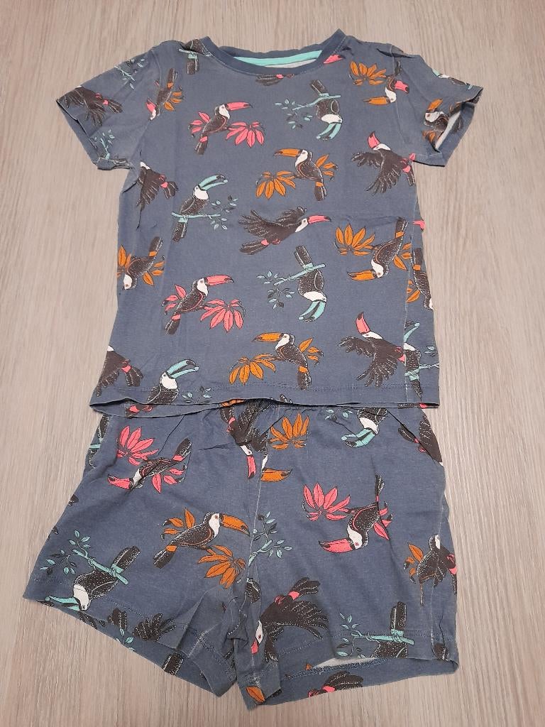 Blauwe pyjama Hema 134/140, Kinderen en Baby's, Kinderkleding | Maat 134, Nacht- of Onderkleding, Jongen of Meisje, Ophalen of Verzenden
