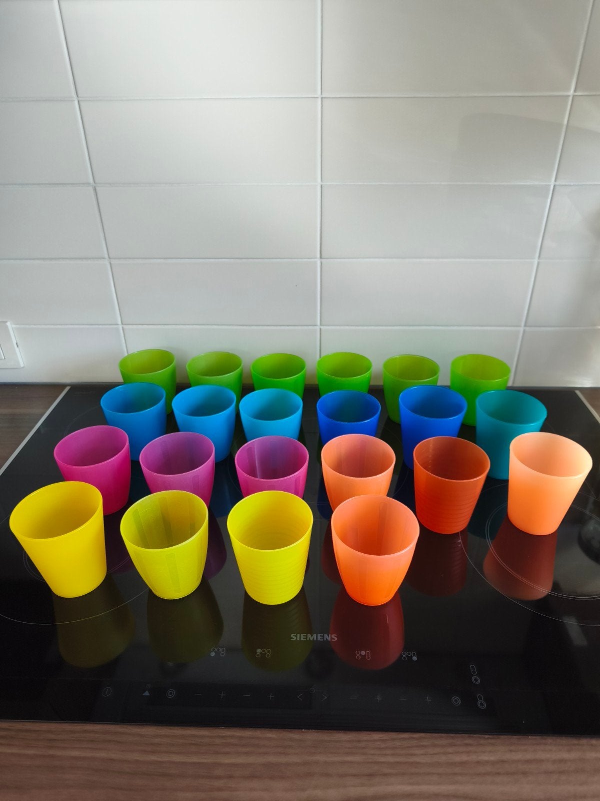 Plastieken bekers Ikea, Ophalen, Gebruikt