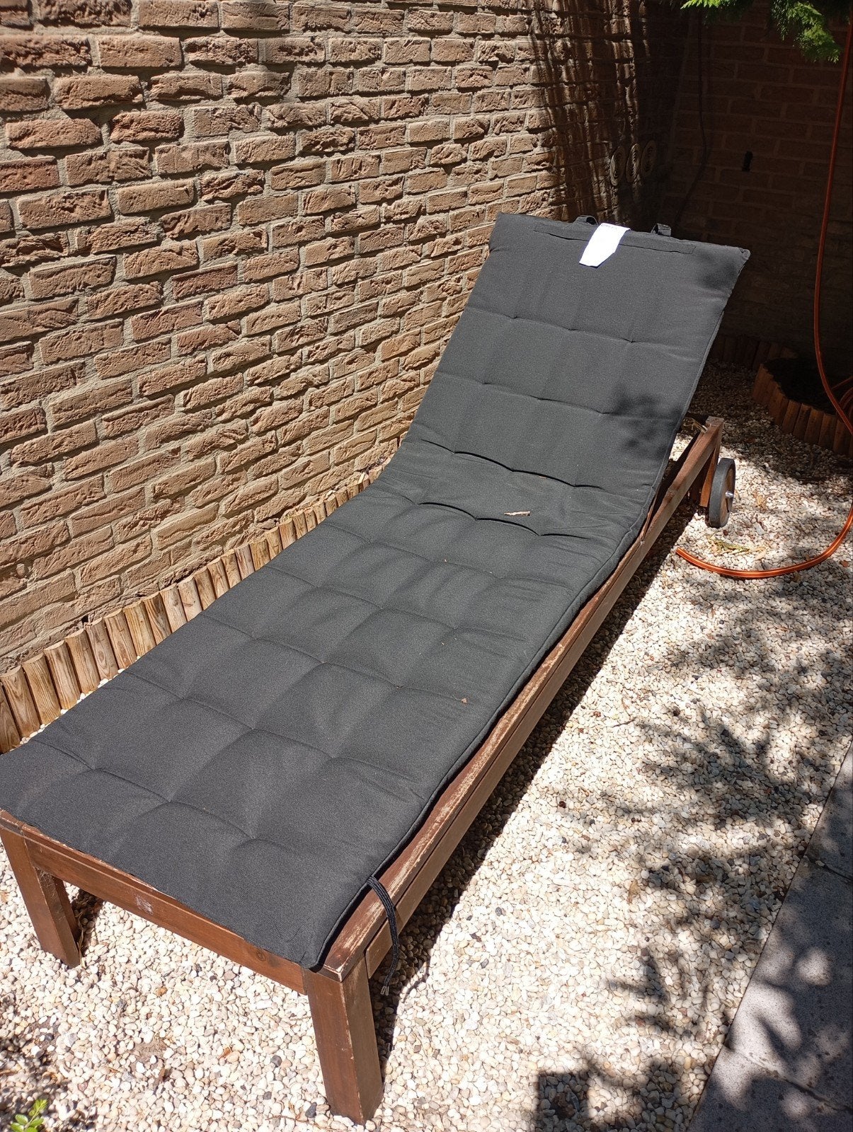 chaise longue en bois avec coussin IKEA NAMMARO, Enlèvement, Bois