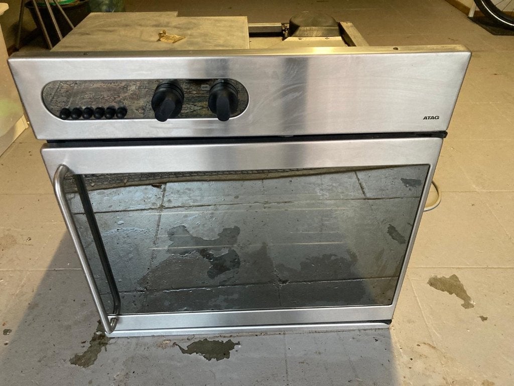 Atag inbouw oven, Elektronische apparatuur, Ophalen, Gebruikt, Oven, 55 tot 60 cm