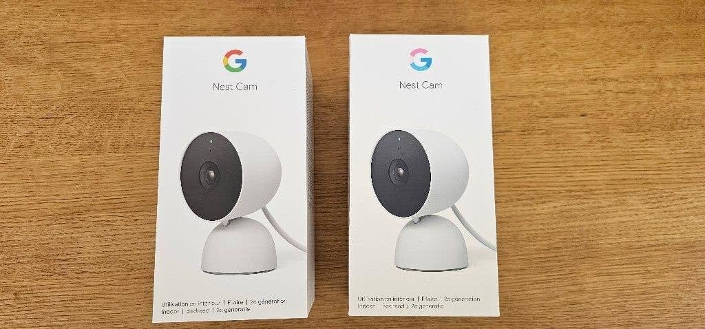 Google Nest Cam 2-pack, Ophalen of Verzenden, Zo goed als nieuw