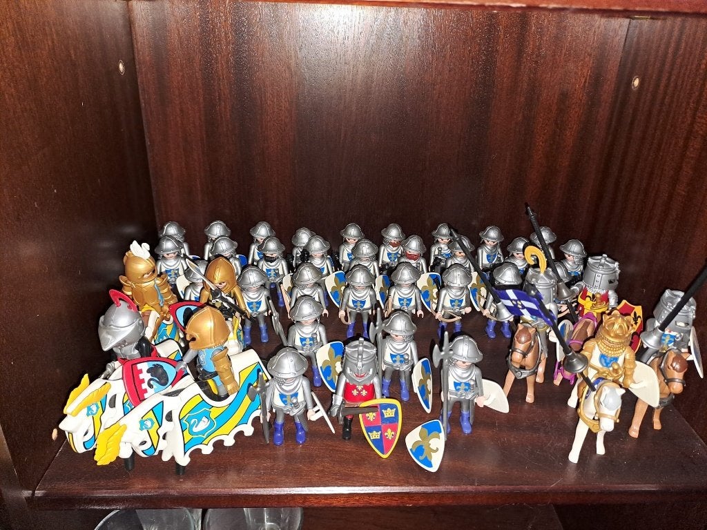 playmobil legers ridders en blauwbloezen, Enlèvement, Comme neuf, Kit complet