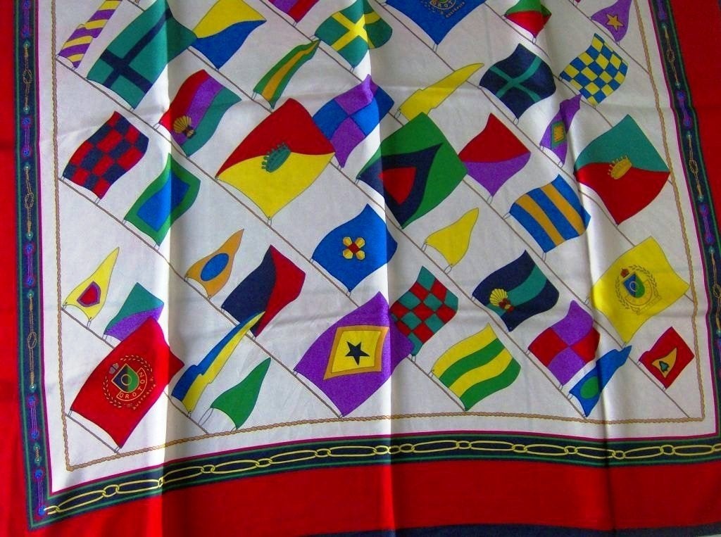 Zijden sjaal OROTON - 90 cm x 90 cm, Kleding | Dames, Ophalen, Sjaal