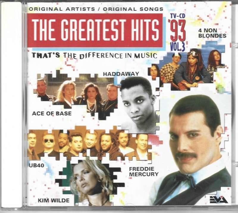 CD The Greatest Hits 1993 - Vol 3, Enlèvement ou Envoi, Comme neuf, Pop rock