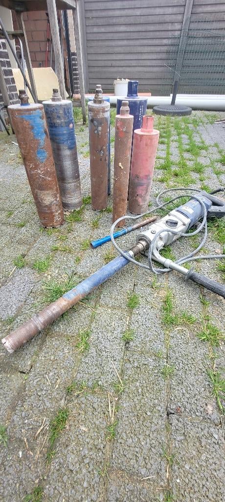 diamand boor met boeren, Enlèvement, Utilisé