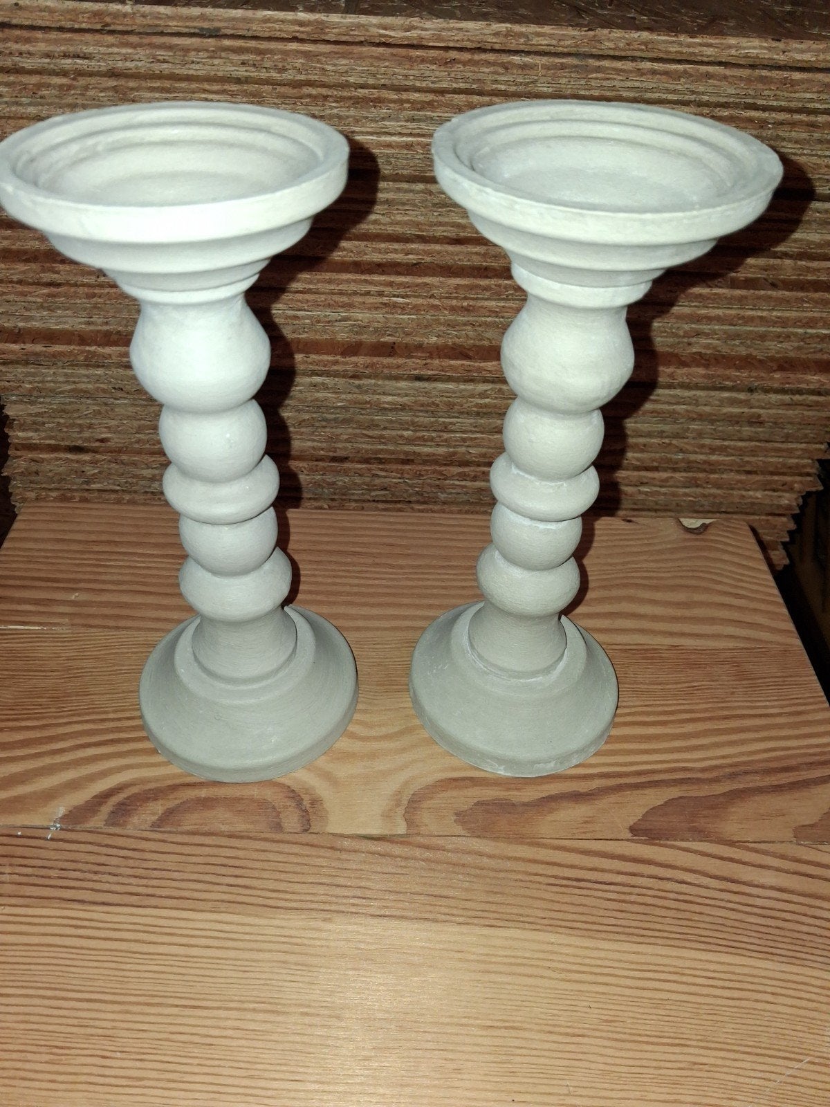 2 kandelaars, Huis en Inrichting, Ophalen, Hout
