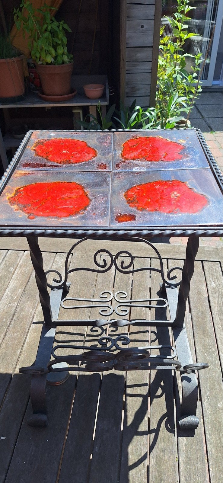 Retro Bijzettafeltje, Moins de 55 cm, Enlèvement, Utilisé, Retro