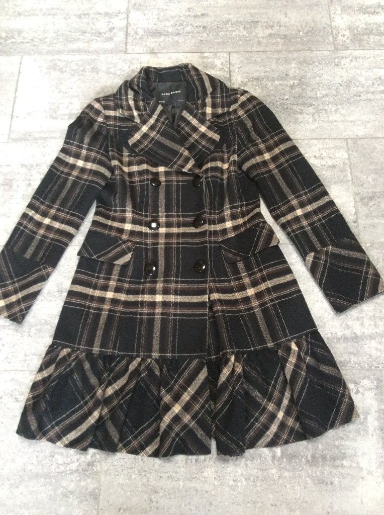 Mantel Zara 40, Kleding | Dames, Maat 38/40 (M), Meerkleurig, Zara, Ophalen of Verzenden