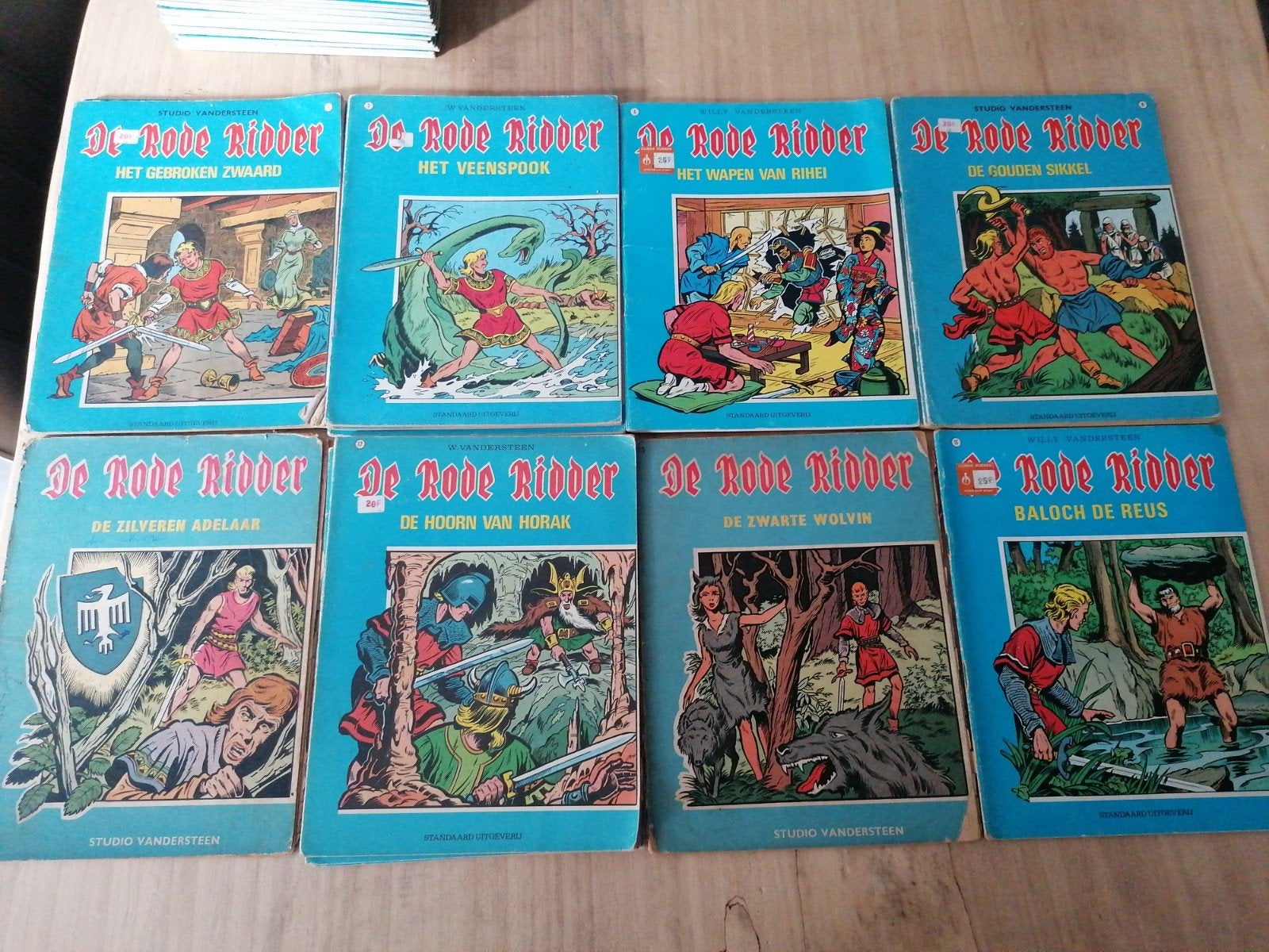 Rode ridder collectie -nummer 1 tot 101, Meerdere stripboeken, Ophalen, Gelezen, Willy vandersteen