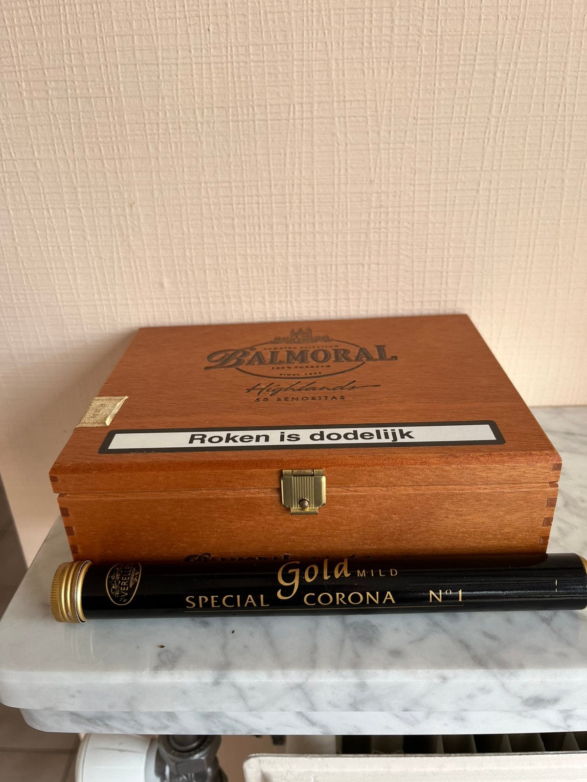 Vintage sigaren + Balmoral kist – decoratie/verzameling, Enlèvement, Utilisé