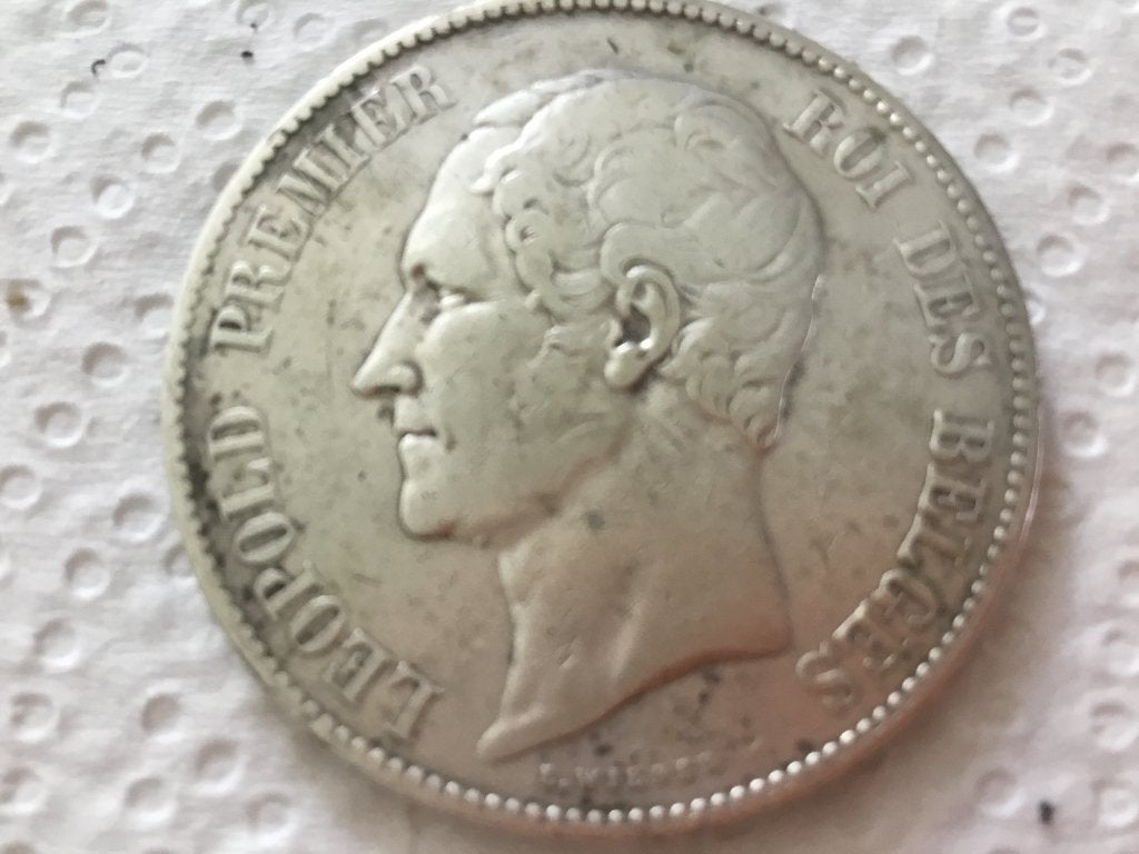 5 francs 1849 Leopold I, Timbres & Monnaies, Monnaies | Belgique, Enlèvement ou Envoi, Argent, Argent
