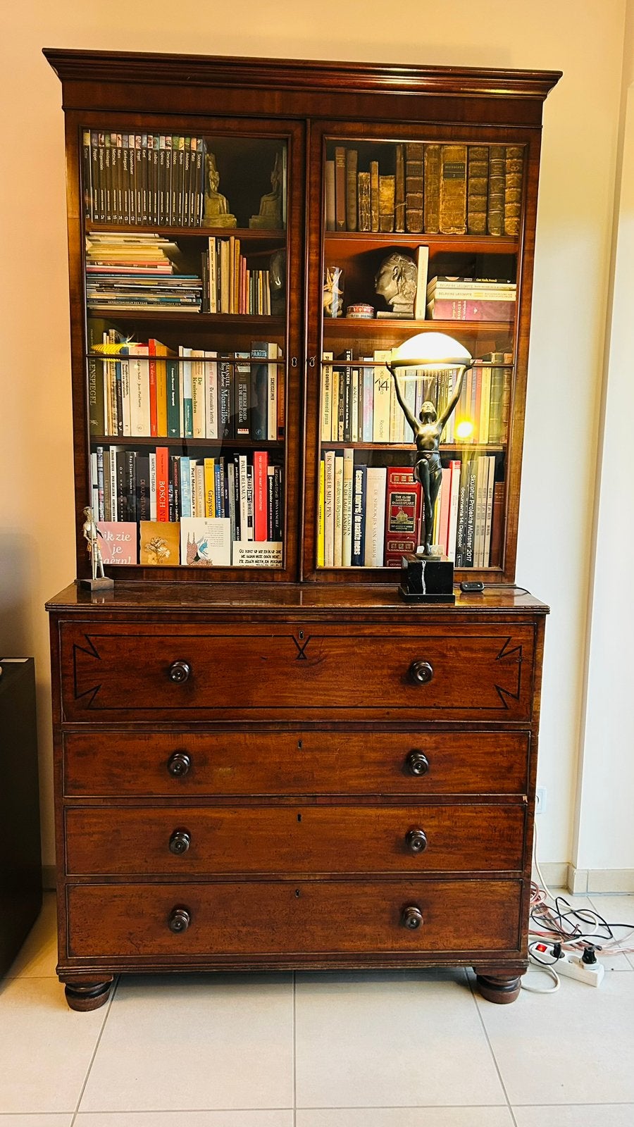 19de eeuwse antieke secretaire, Ophalen