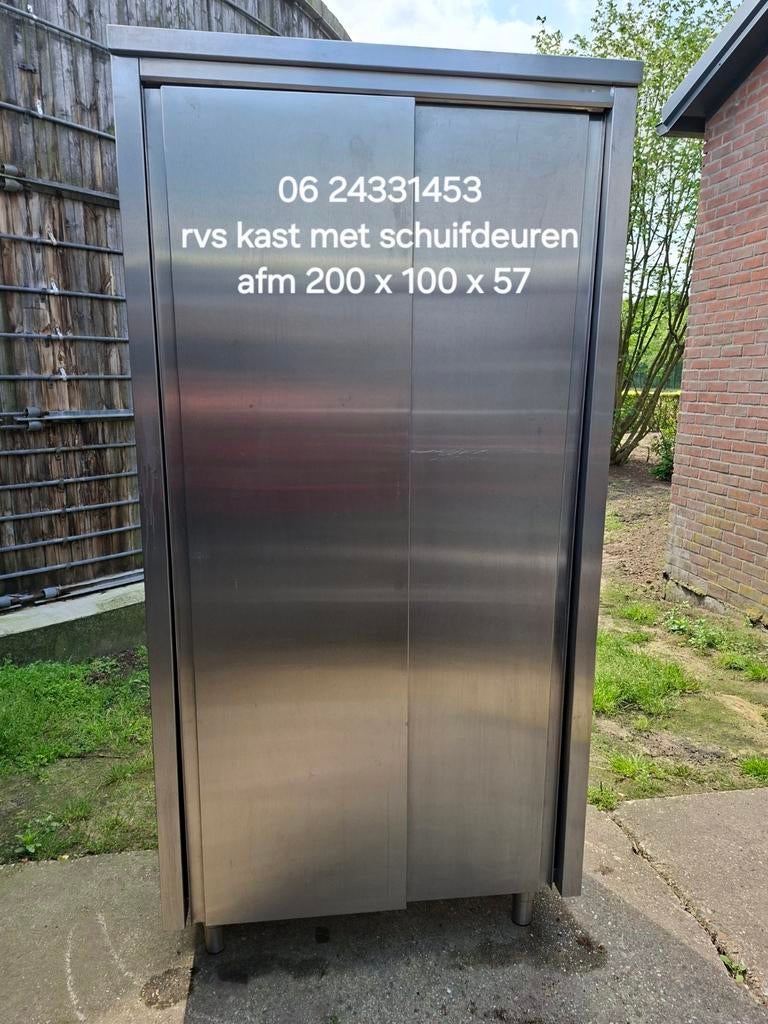 In topstaat verkerende rvs werkkast servies kast, Ophalen