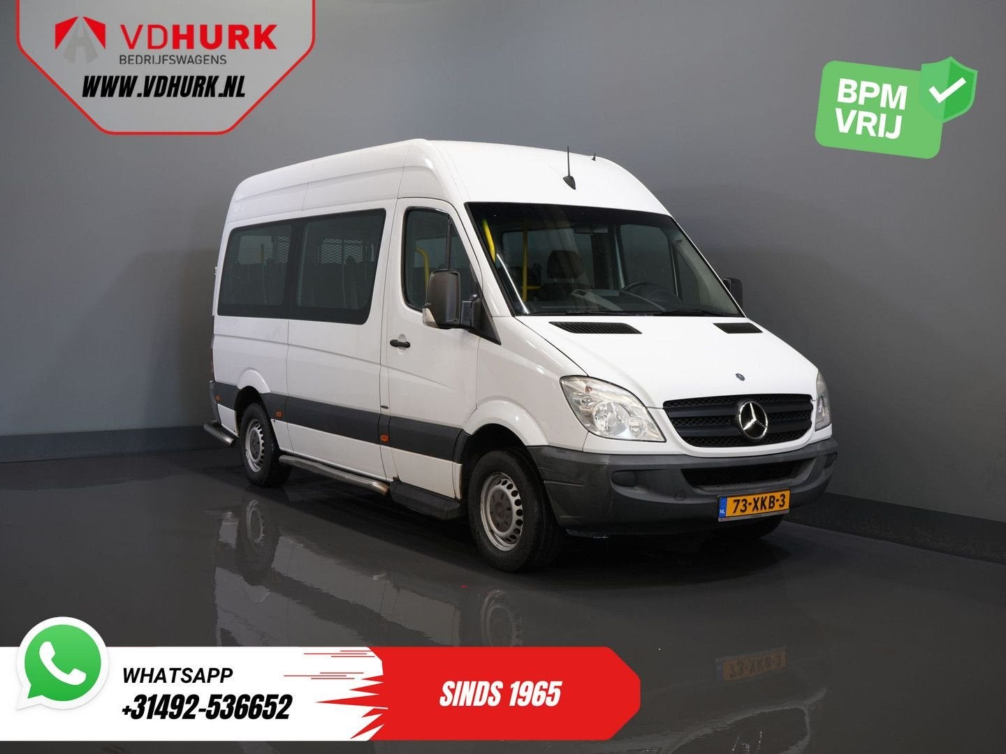 Mercedes-Benz Sprinter 313 2.2 CDI L2H2 €8.470 Incl. BTW BPM, 207 g/km, Airconditioning, Wit, Mercedes-Benz