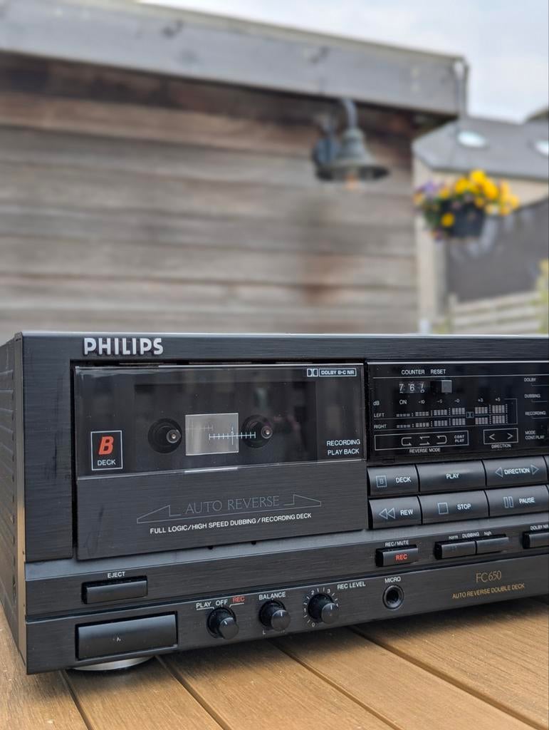 Philips dubbel cassettedeck, Ophalen, Auto-reverse