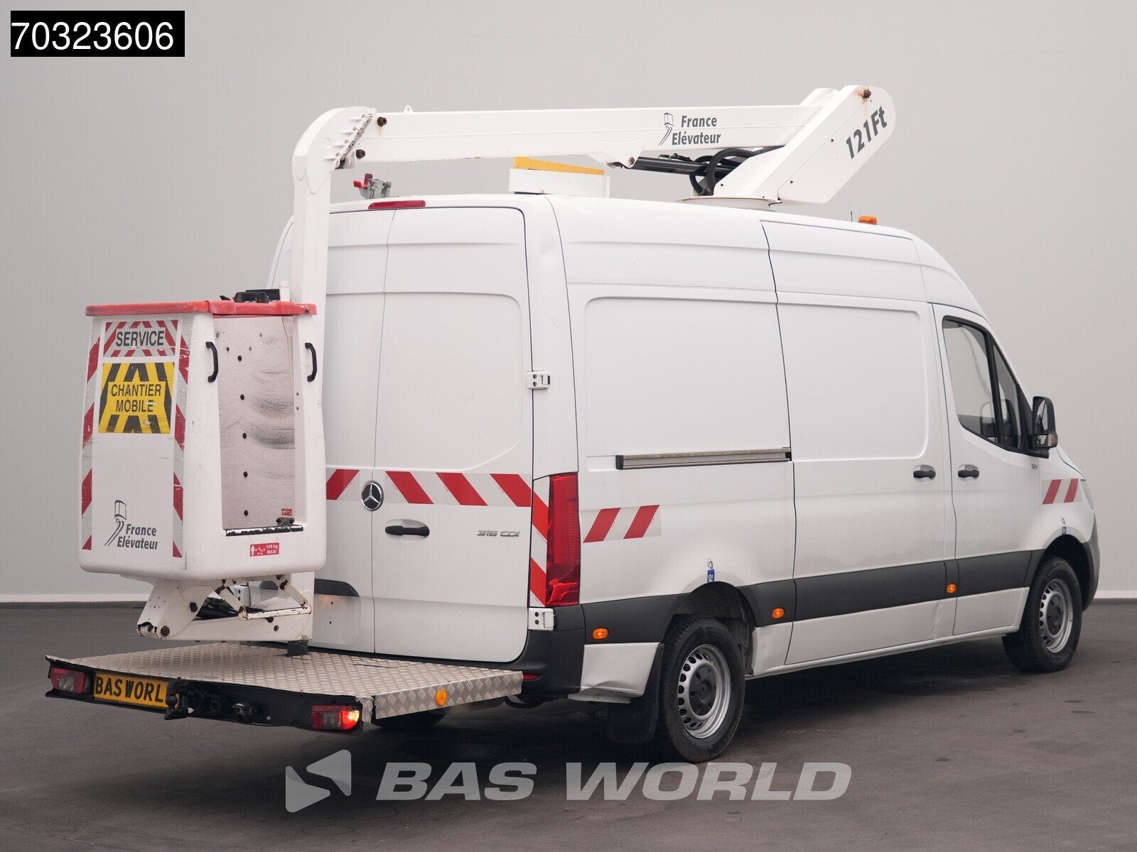 Mercedes Sprinter 316 CDI Hoogwerker 12m Werkhoogte L2H2 Tre, Autos, Camionnettes & Utilitaires, Achat, Euro 6, Entreprise, 2000 kg