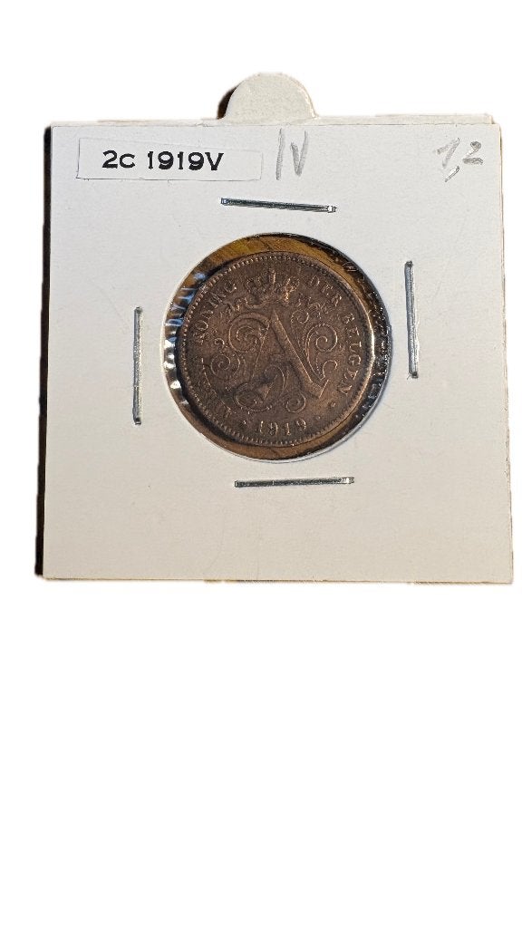 ALBERT I : 2 CENTIMES 1919V (4), Enlèvement ou Envoi