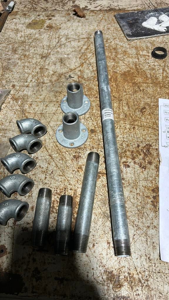 Verzinkte buizen, Ophalen, Nieuw