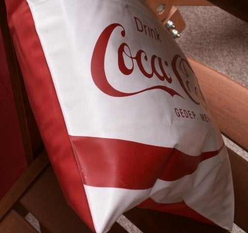 Coca Cola strand badtas met kussen Drink Coca-Cola gedep m, Ophalen of Verzenden, Nieuw, Rood