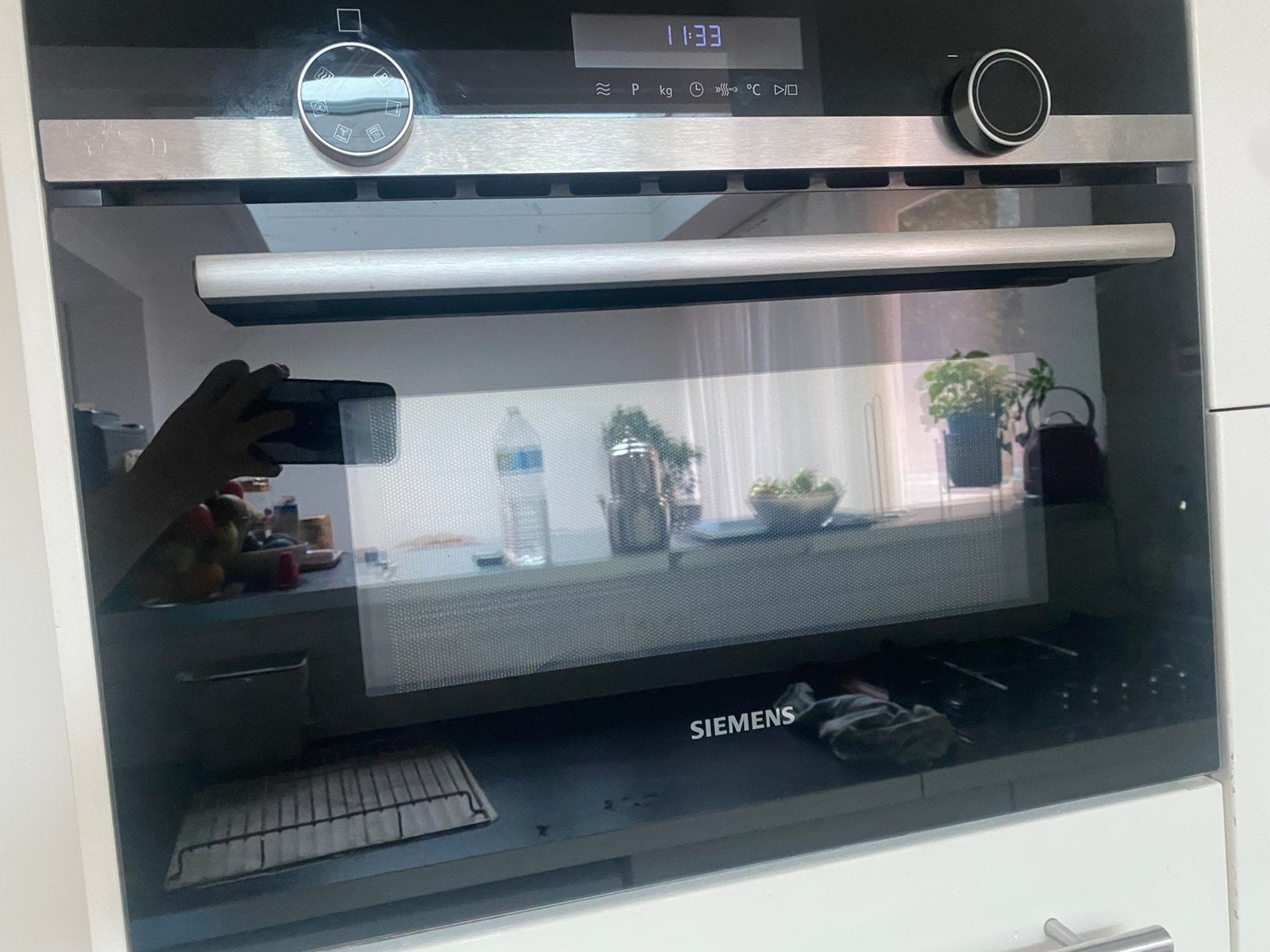 Simens AG TF944EF3P, Elektronische apparatuur, Ophalen, Zo goed als nieuw, Combi-oven