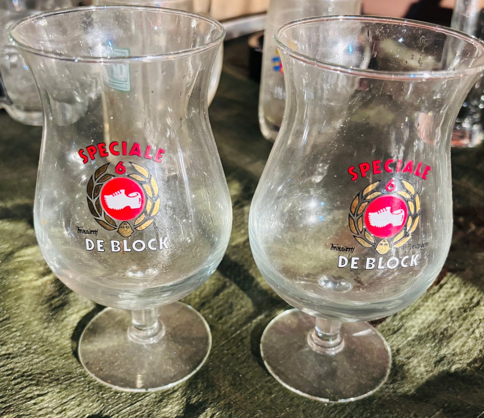 Verres à bière Special 6 De Bock, Enlèvement ou Envoi, Utilisé, Verre ou Verres