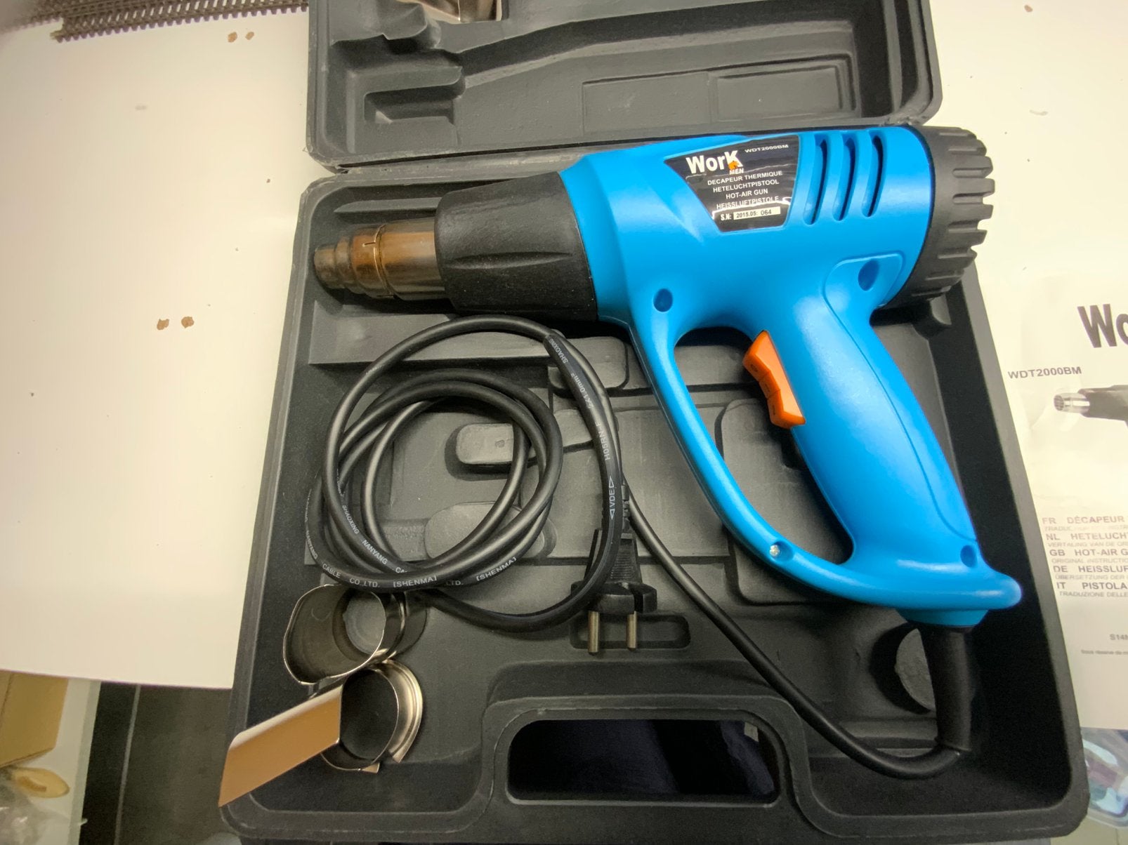 DECAPEUR THERMIQUE ( PISTOLET À AIR CHAUD ) MARQUE WORKMEN, Enlèvement ou Envoi, Comme neuf
