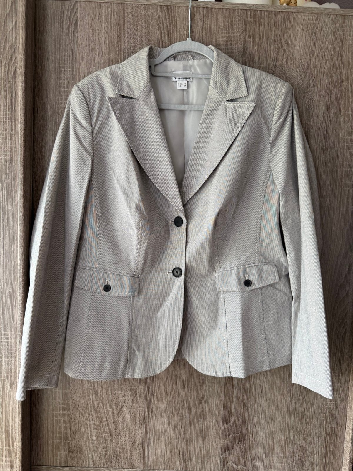 Krijtstreep blazer maat 44, Maat 42/44 (L), Ophalen of Verzenden, Zo goed als nieuw, Jasje