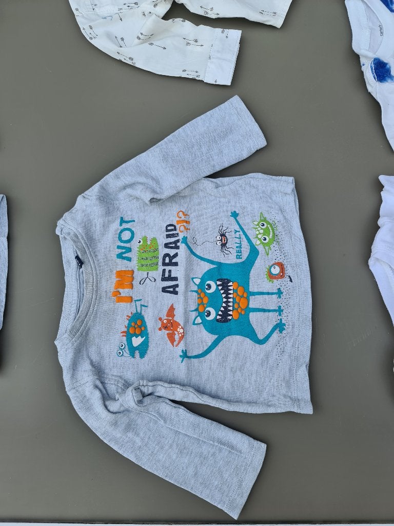 grijze pull, trui Blue Seven 9-12m/74cm, Enfants & Bébés, Enlèvement, Comme neuf