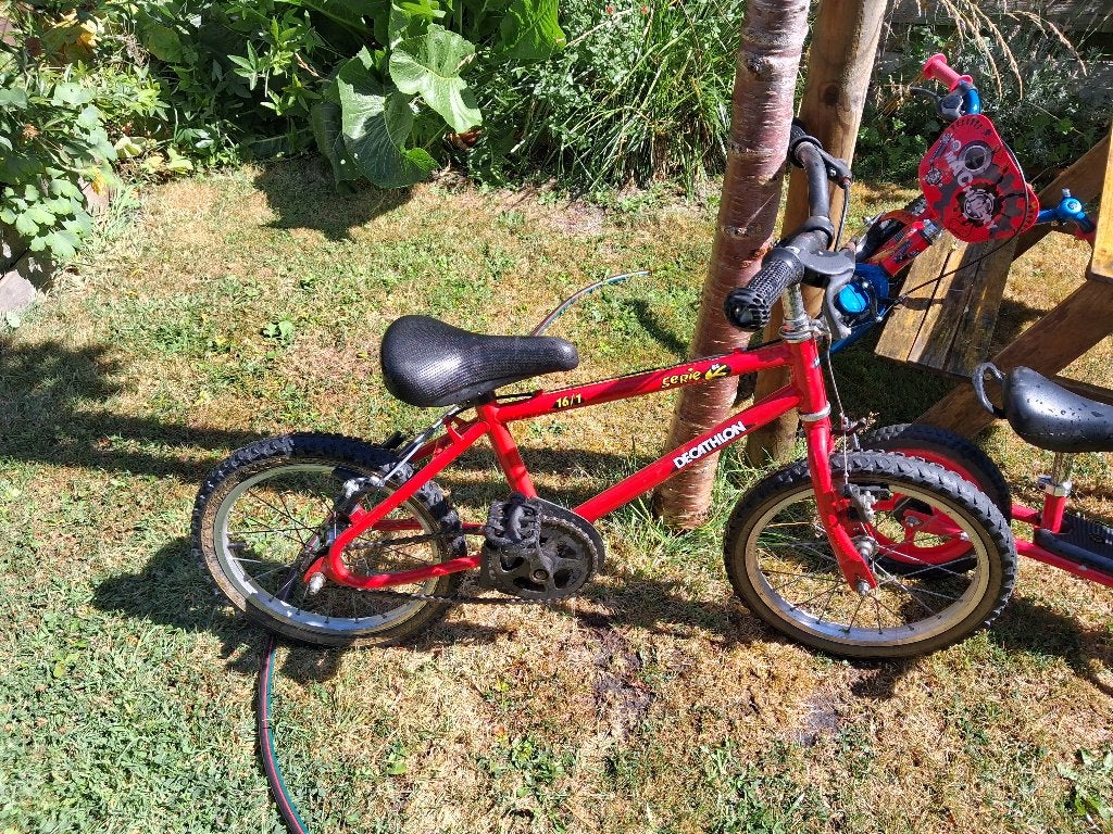 Fiets, Fietsen en Brommers, Ophalen, Gebruikt, Velgrem, Minder dan 16 inch