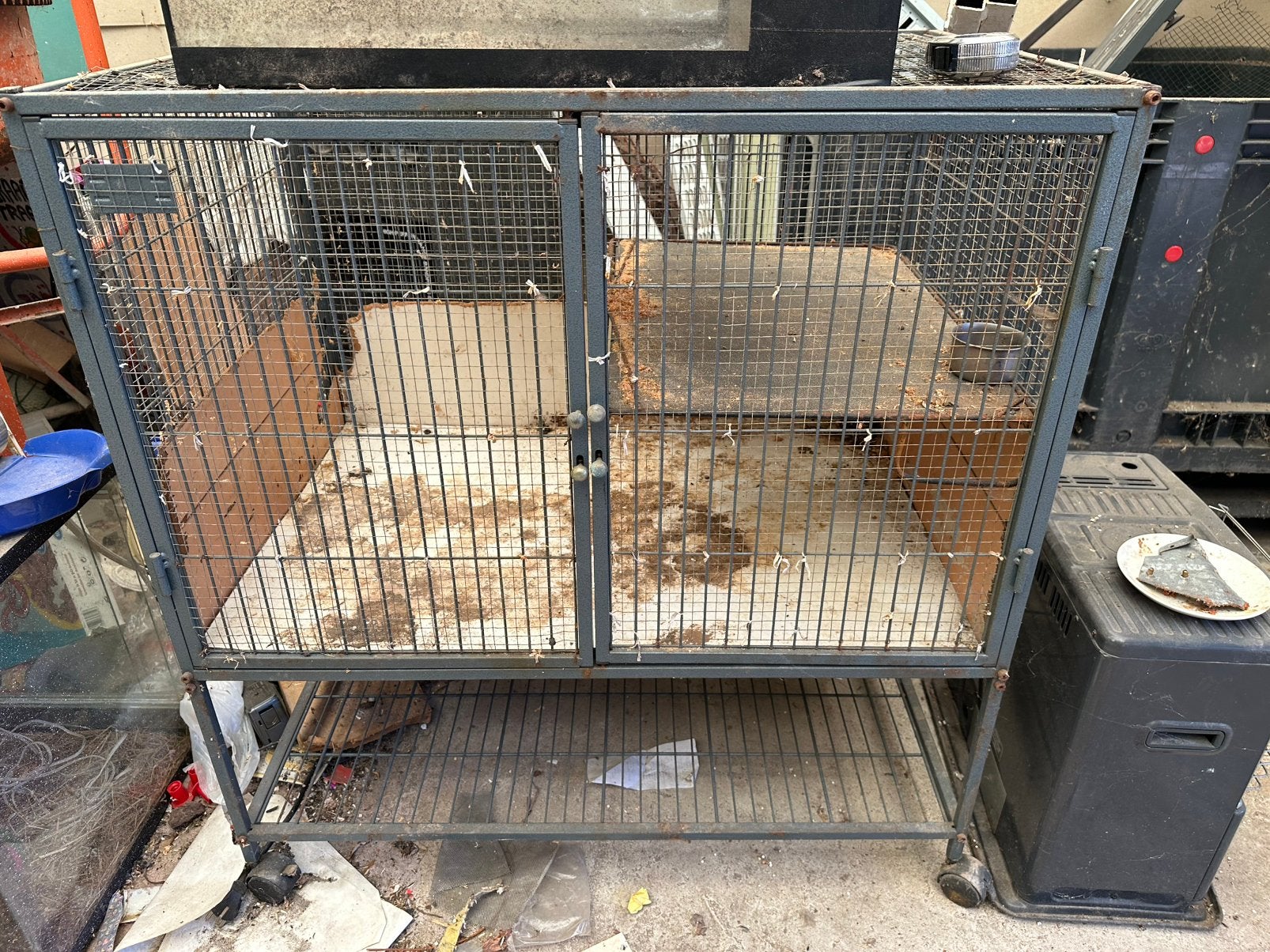 Konijnen hok, Dieren en Toebehoren, Kooi, Gebruikt, Konijn, 75 tot 110 cm
