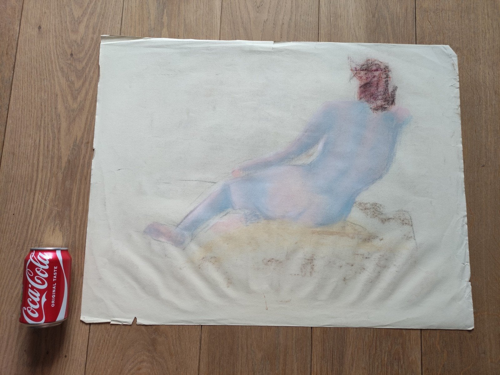 grote naaktstudie, Antiek en Kunst, Ophalen of Verzenden