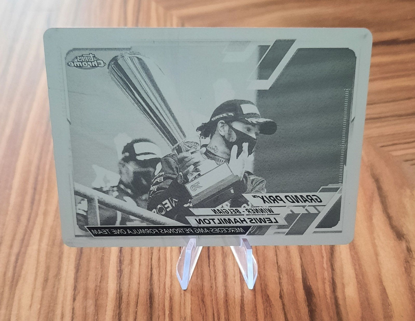 Hamilton 1/1 Black Printing Plate Topps 2021, Ophalen of Verzenden
