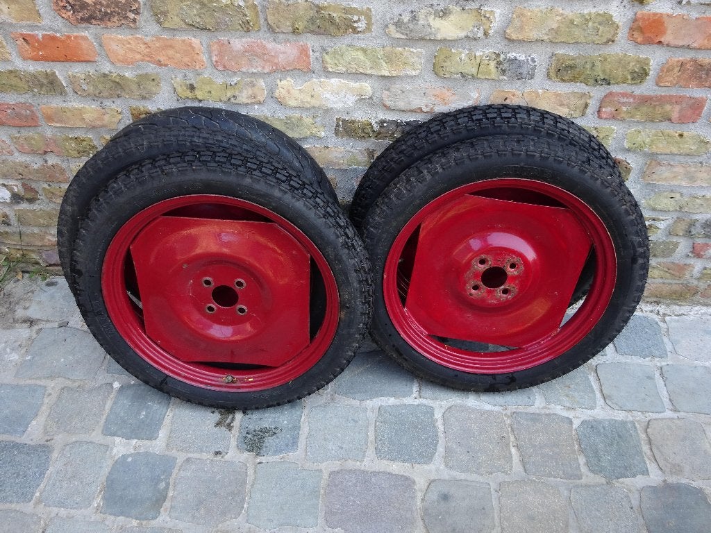 Banden Mitas + koetswielen / wielen 5 stuks, Gebruikt, Overige, Ophalen of Verzenden, All Season