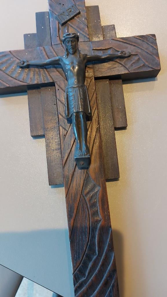 Kruisbeeld., Antiek en Kunst, Ophalen