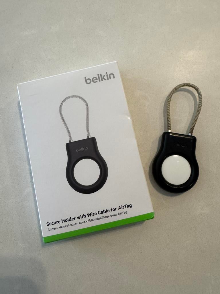 Support sécurisé avec câble métallique pour Apple AirTag, Enlèvement ou Envoi, Comme neuf