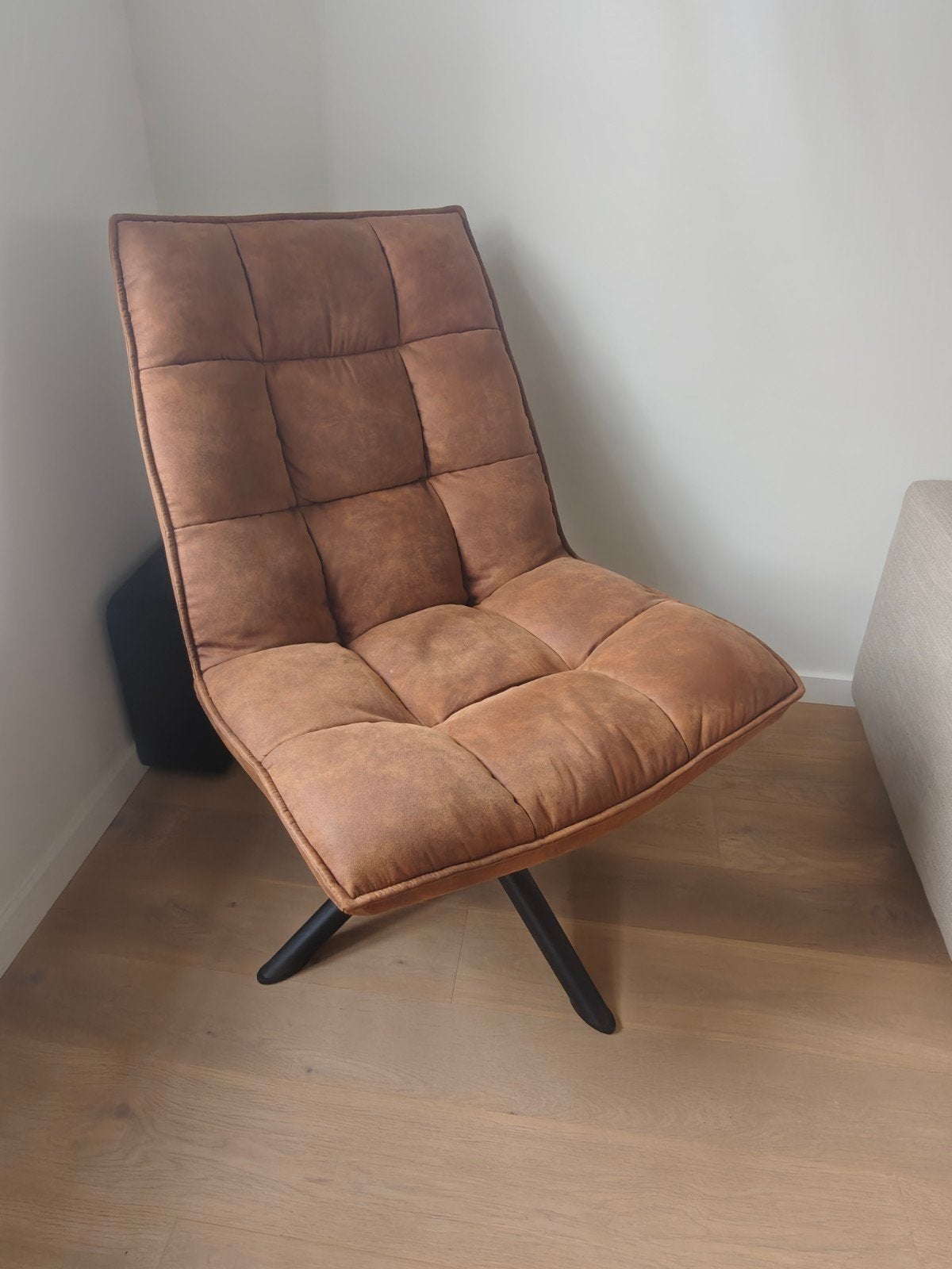 1-zit Cognac kleur, Enlèvement, Comme neuf, 75 à 100 cm, 50 à 75 cm
