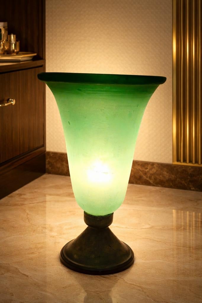 Murano scavo xl vaas vintage 52 cm hoogte zeer mooi, Ophalen
