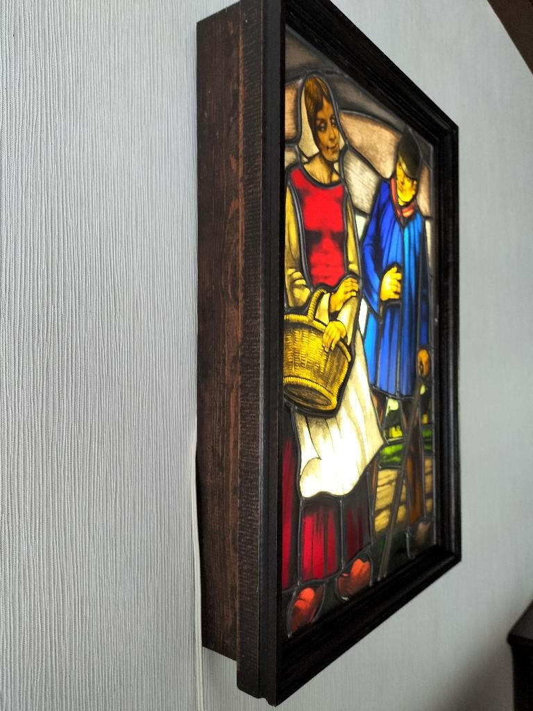 Glas in lood, Huis en Inrichting, Ophalen, Minder dan 50 cm, 50 tot 75 cm, Overige typen