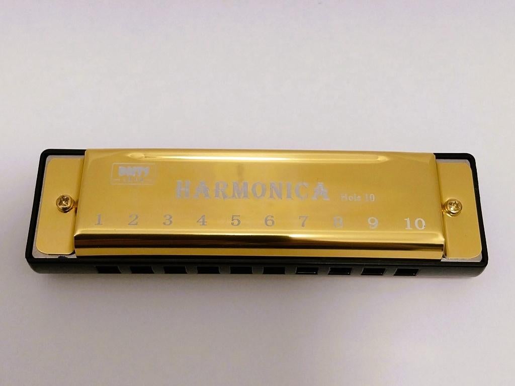 Gouden mondharmonica, Ophalen of Verzenden, Nieuw, Diatonisch, C-mondharmonica