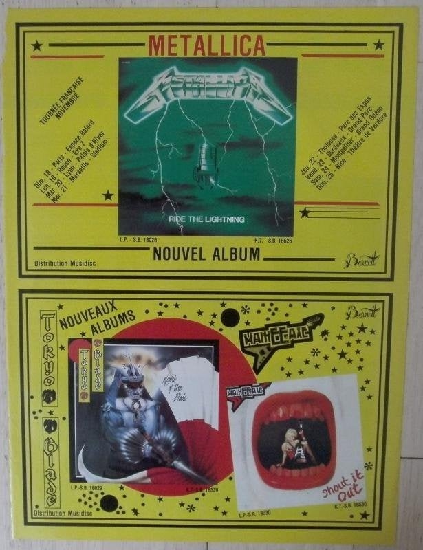 advertenties voor Metallica albums, Verzamelen, Ophalen of Verzenden