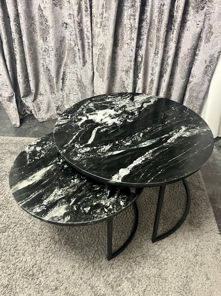 Tables de base toutes neuves en marbre, Maison & Meubles, Tables | Tables d'appoint, Enlèvement, Comme neuf