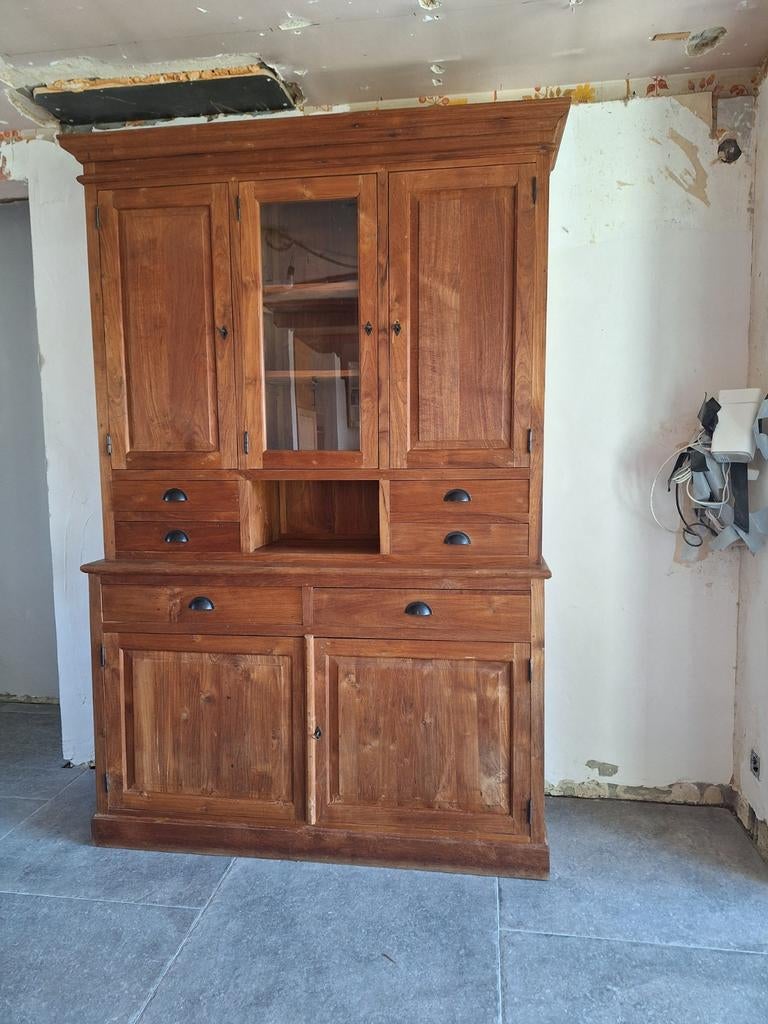 Kast massief teak, Ophalen