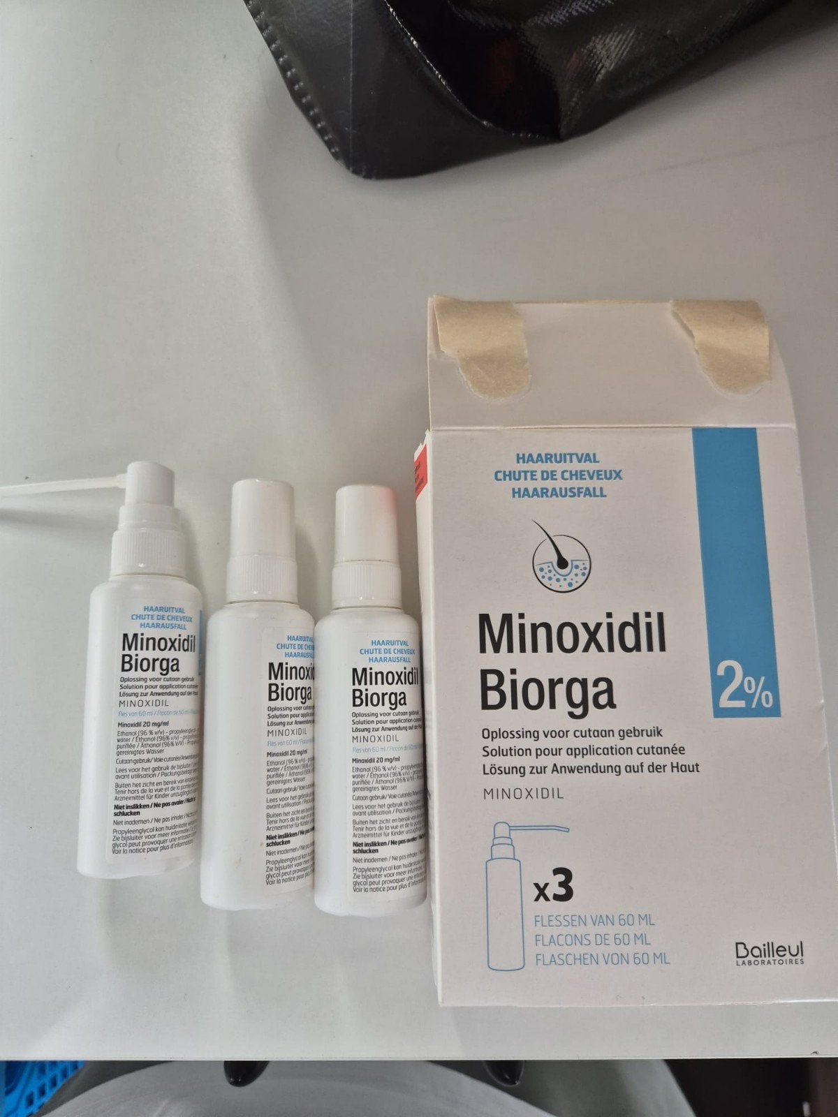 Minoxidil Biorga 2% (3x60 ml), Bijoux, Sacs & Beauté, Beauté | Soins des cheveux, Enlèvement ou Envoi, Neuf, Soin des cheveux ou Soin réparateur des cheveux