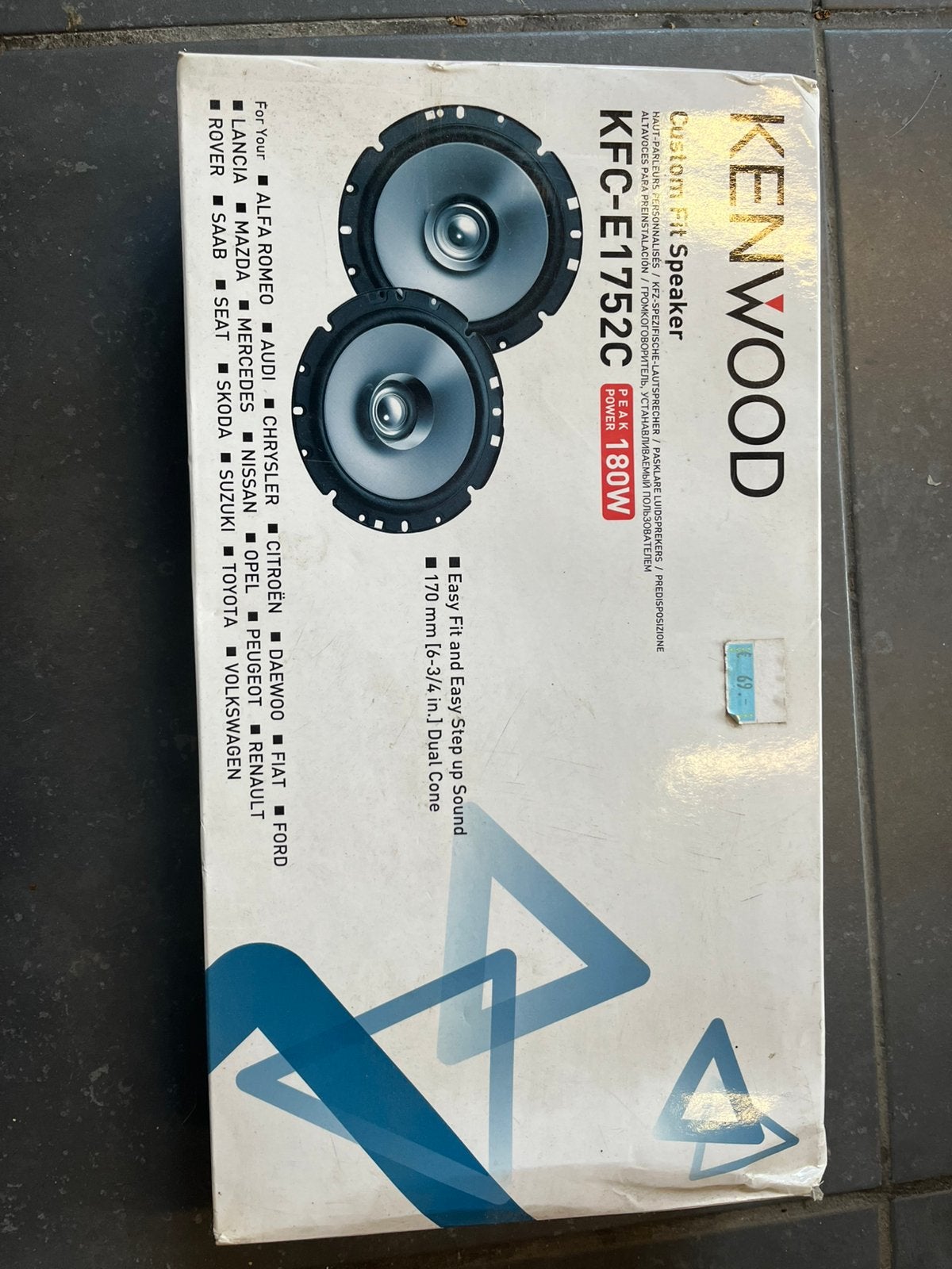 Kenwood KFC-E1752C autospeakers 17 cm – 180W – 1 paar, Ophalen, Nieuw, 150 watt of meer, Speakerset