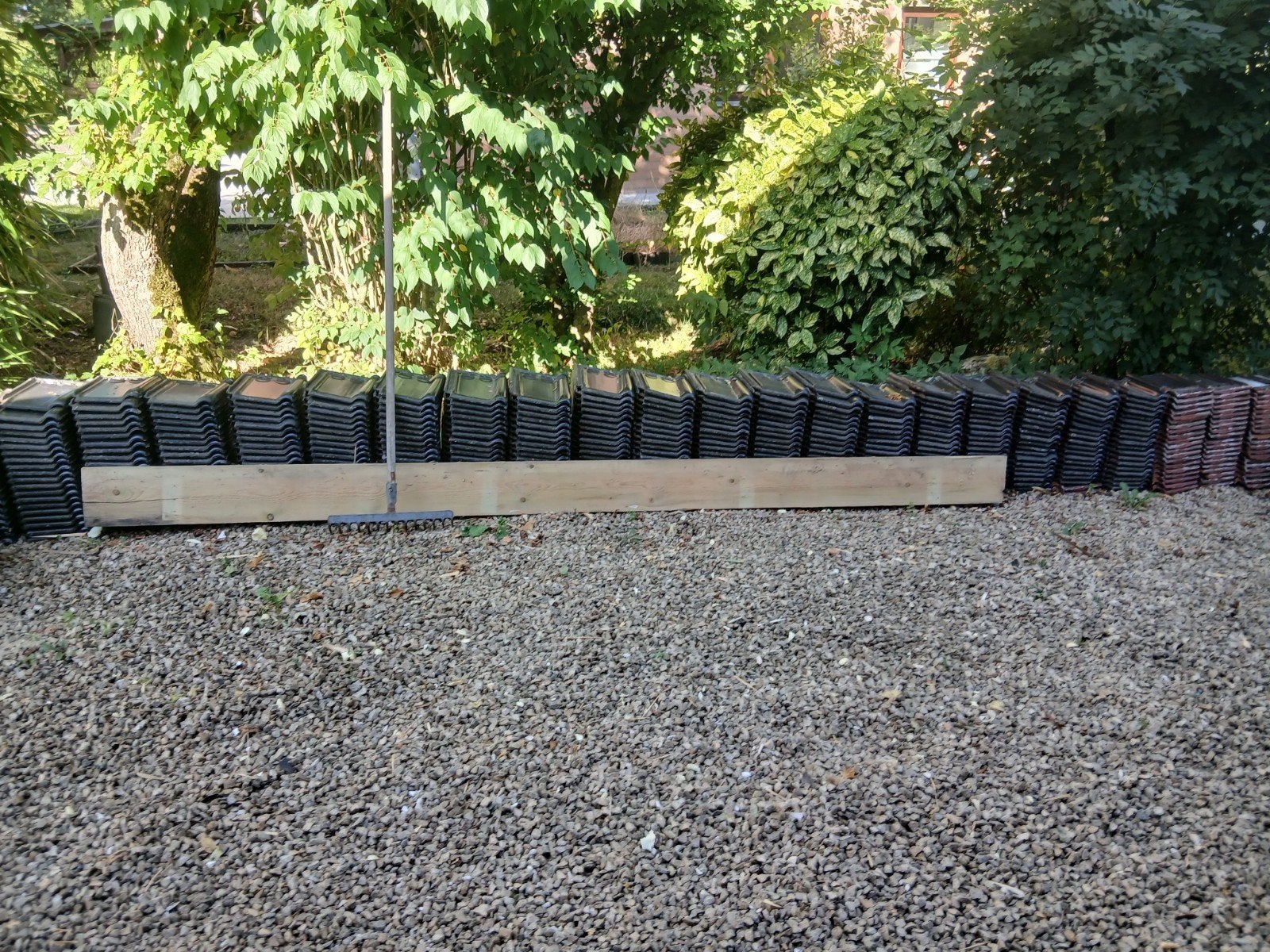Pottelberg 44 geglazuurde zwarte tegels, Doe-het-zelf en Bouw, Dakpannen en Dakbedekking, Zwart, Dakpannen