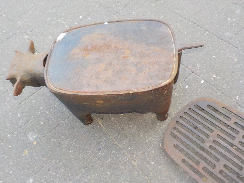 Kleine bbq met gietijzer, Tuin en Terras, Houtskoolbarbecues, Ophalen