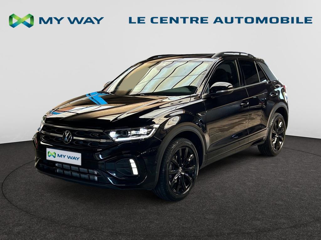 Volkswagen T-Roc T-Roc 1.5 TSI R-Line Business DSG, Auto's, Volkswagen, Automaat, Lederen bekleding, Zwart, SUV of Terreinwagen